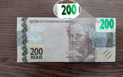 Notas falsas de 200 reais estão circulando no comércio de Santa Luzia, diz CDL